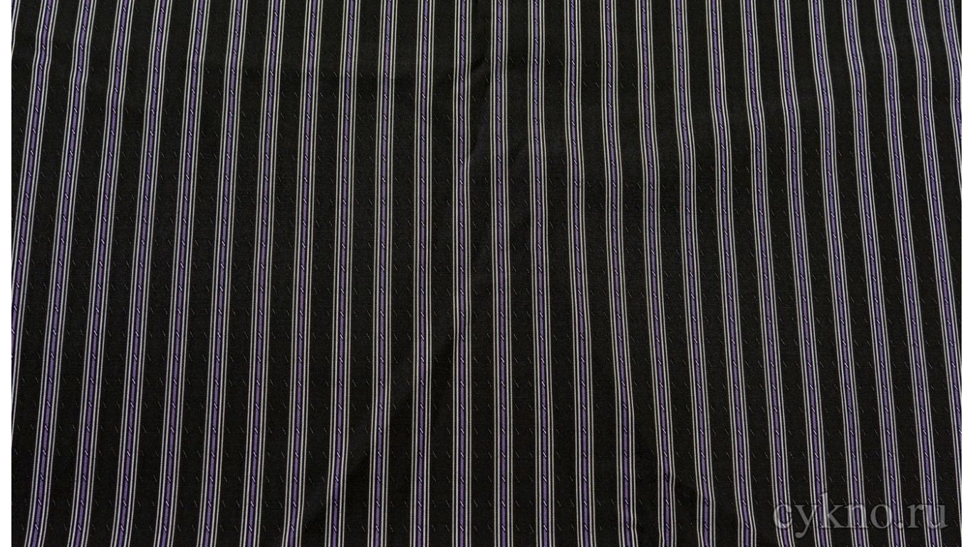 Ткань Рубашечная вискозная с фиолетовыми полосами